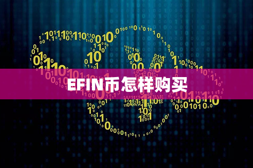 EFIN币怎样购买第1张-金锚网