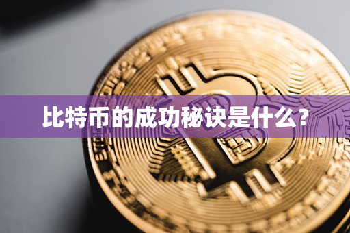 比特币的成功秘诀是什么？第1张-金锚网