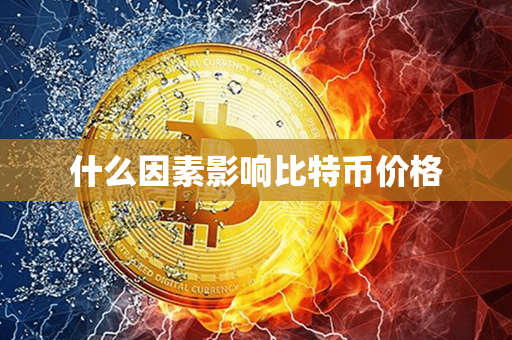 什么因素影响比特币价格第1张-金锚网